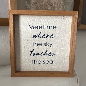 Wooden Framed Inspirational Quote Wall Art